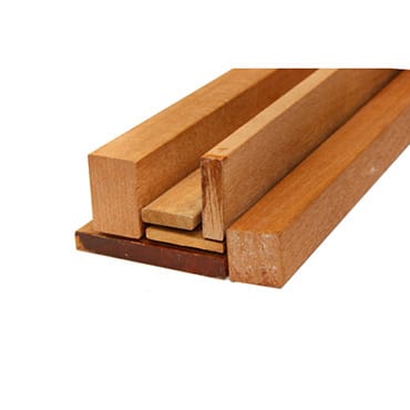 Hardhout geschaafd 12x45mm | Stiho.nl Hardhout geschaafd 12x45mm