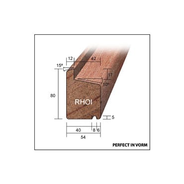 Hardhout raamhout ROX 54x78mm | Stiho.nl Hardhout raamhout ROX 54x78mm