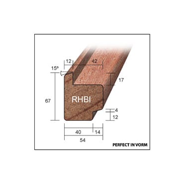 Hardhout raamhout RSX 54x67mm | Stiho.nl Hardhout raamhout RSX 54x67mm