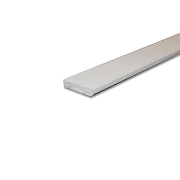 Hardhouten plint wit 12x58mm | Stiho.nl Hardhouten plint wit 12x58mm