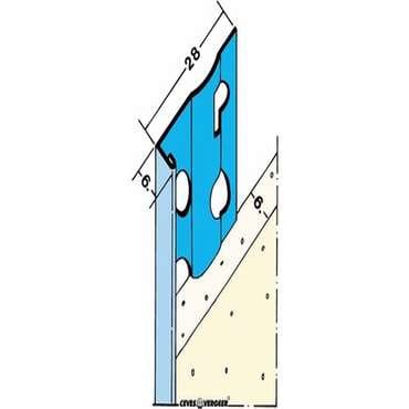 Profiel Stucstop 1216 verzinkt 6mm | Stiho.nl Profiel Stucstop 1216 verzinkt 6mm