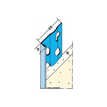 Profiel Stucstop 1216 verzinkt 6mm | Stiho.nl Profiel Stucstop 1216 verzinkt 6mm