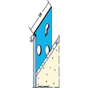 Profiel Stucstop 1236 verzinkt 3mm | Stiho.nl Profiel Stucstop 1236 verzinkt 3mm
