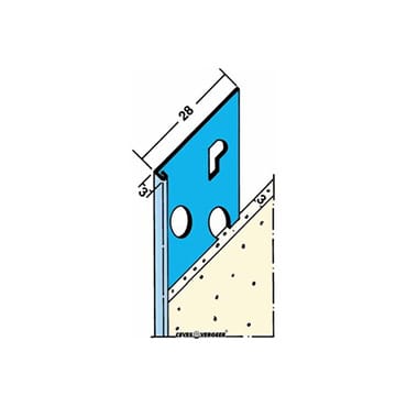 Profiel Stucstop 1236 verzinkt 3mm | Stiho.nl Profiel Stucstop 1236 verzinkt 3mm