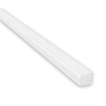 Meranti glaslat 2x wit schuin 17x19mm | Stiho.nl Meranti glaslat 2x wit schuin 17x19mm