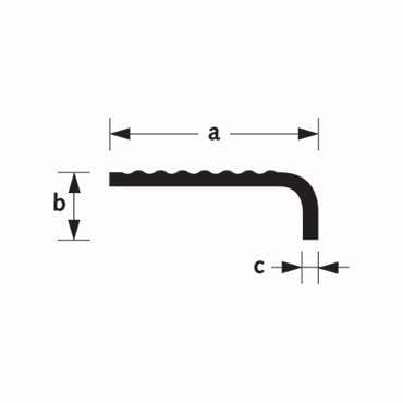 Trapkant aluminium 25x6x2mm 100cm | Stiho.nl Trapkant aluminium 25x6x2mm 100cm