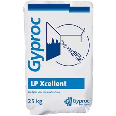 Gyproc LP Xcellent spuitpleister 25kg | Stiho.nl Gyproc LP Xcellent spuitpleister 25kg