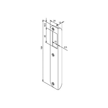 Nemef sluitplaat P635/17 | Stiho.nl Nemef sluitplaat P635/17