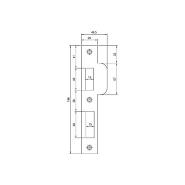 Nemef sluitplaat P4139t | Stiho.nl Nemef sluitplaat P4139t