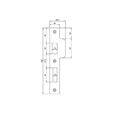 Nemef sluitplaat P4139t | Stiho.nl Nemef sluitplaat P4139t