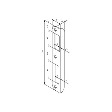 Nemef sluitplaat P646/17 links | Stiho.nl Nemef sluitplaat P646/17 links