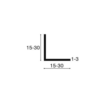 Hoekprofiel PVC 20mm | Stiho.nl Hoekprofiel PVC 20mm