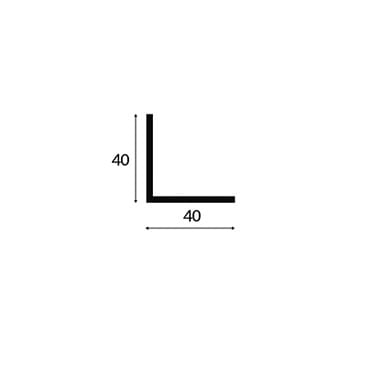 Hoekprofiel PVC 40mm | Stiho.nl Hoekprofiel PVC 40mm