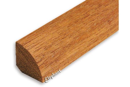 Hardhout kwartrond 14x14mm | Stiho.nl Hardhout kwartrond 14x14mm