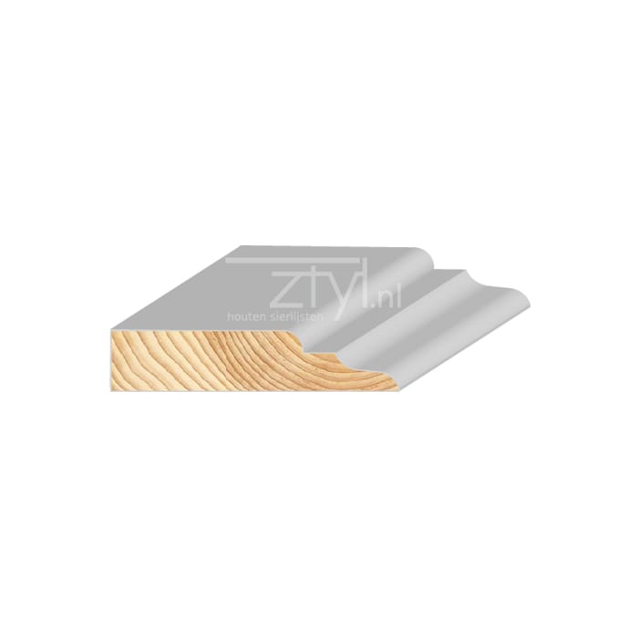 FM Grenen Kamerlijst wit 19x68mm | Stiho.nl FM Grenen Kamerlijst wit 19x68mm