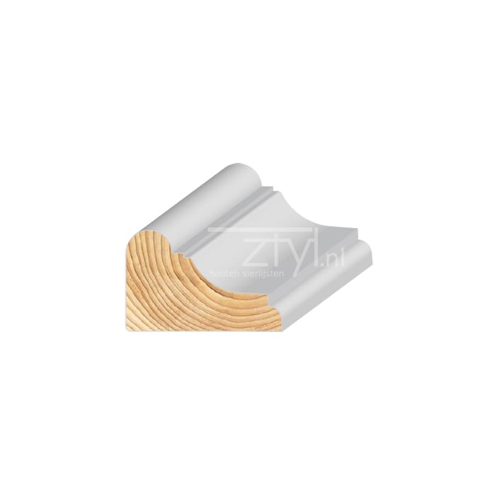 FM Grenen Hollat bol wit 44x68mm | Stiho.nl FM Grenen Hollat bol wit 44x68mm