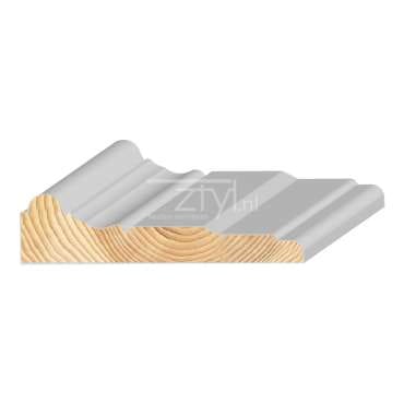FM Grenen Gootlijst wit 34x140mm | Stiho.nl FM Grenen Gootlijst wit 34x140mm