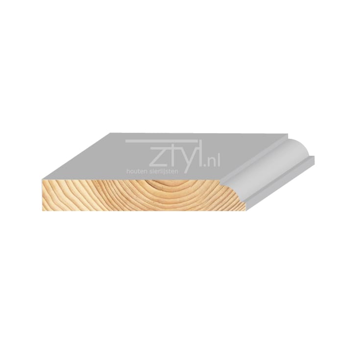 FM Grenen Kantstuk Ojief wit 15x115mm | Stiho.nl FM Grenen Kantstuk Ojief wit 15x115mm