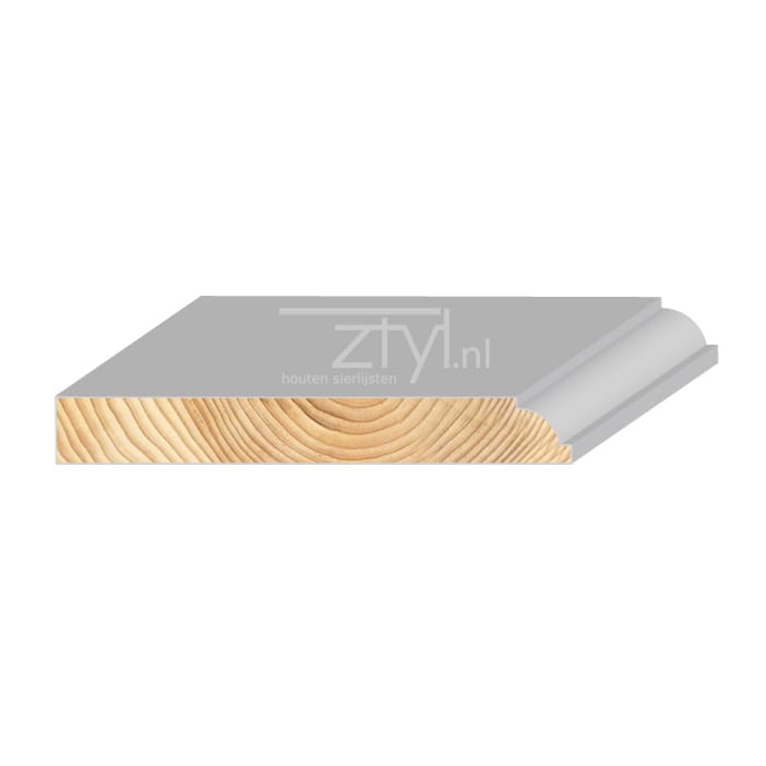 FM Grenen Kantstuk Ojief wit 18x140mm | Stiho.nl FM Grenen Kantstuk Ojief wit 18x140mm