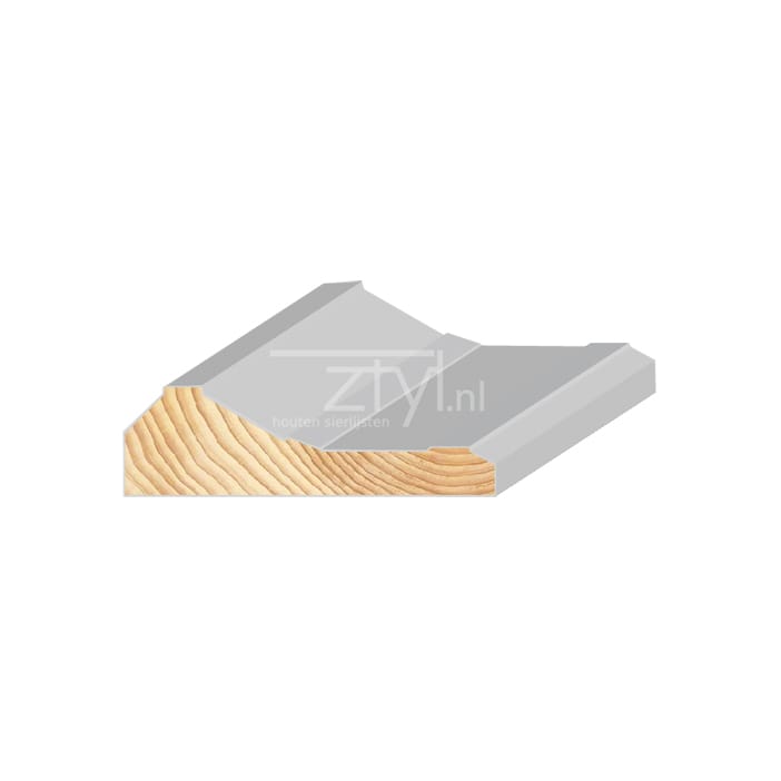 FM Grenen Architraaf Mod. wit 28x95mm | Stiho.nl FM Grenen Architraaf Mod. wit 28x95mm