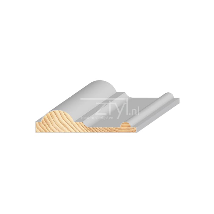FM Grenen Puilijst wit 21x94mm | Stiho.nl FM Grenen Puilijst wit 21x94mm