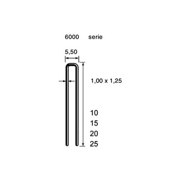 Niet 6000 serie 15mm staal | Stiho.nl Niet 6000 serie 15mm staal