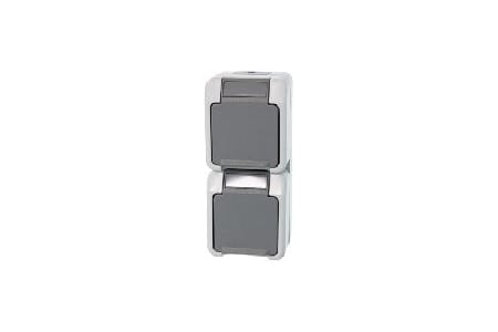 Merten wandcontactdoos dub verticaal | Stiho.nl Merten wandcontactdoos dub verticaal