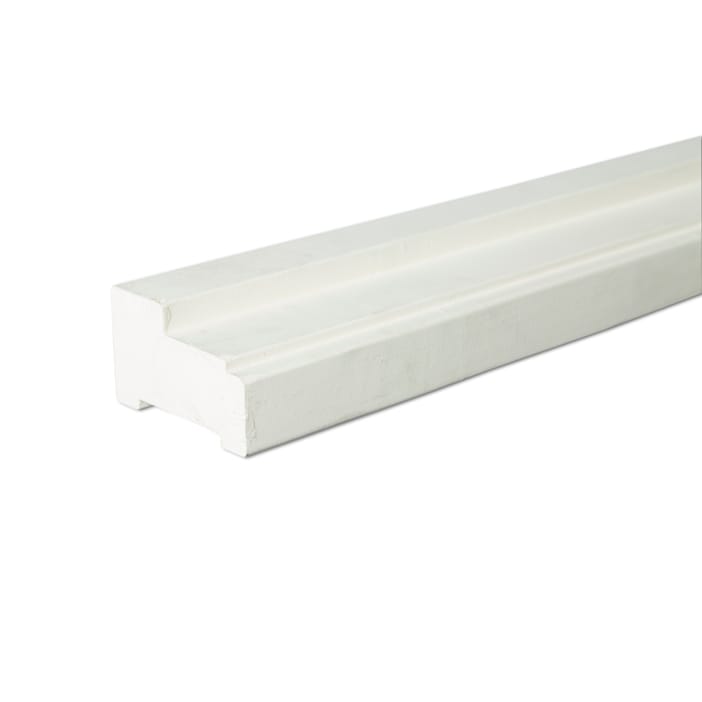 Hardhout profiel A wit gegrond 590cm FSC | Stiho.nl Hardhout profiel A wit gegrond 590cm FSC