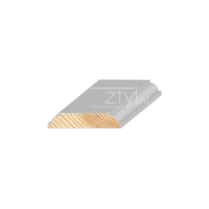 FM Grenen Belegstuk Deluxe wit 15x70mm | Stiho.nl FM Grenen Belegstuk Deluxe wit 15x70mm