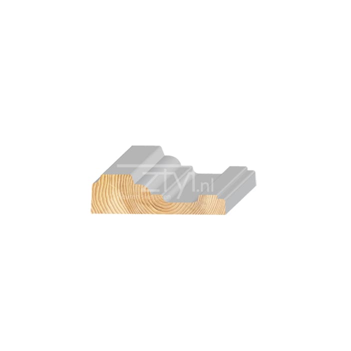 FM Grenen Chambrant wit 20x68mm | Stiho.nl FM Grenen Chambrant wit 20x68mm