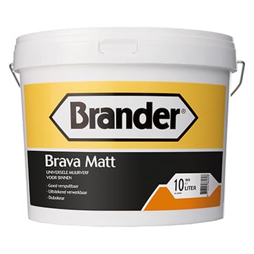 Brander Brava Matt muurverf mat wit | Stiho.nl Brander Brava Matt muurverf mat wit