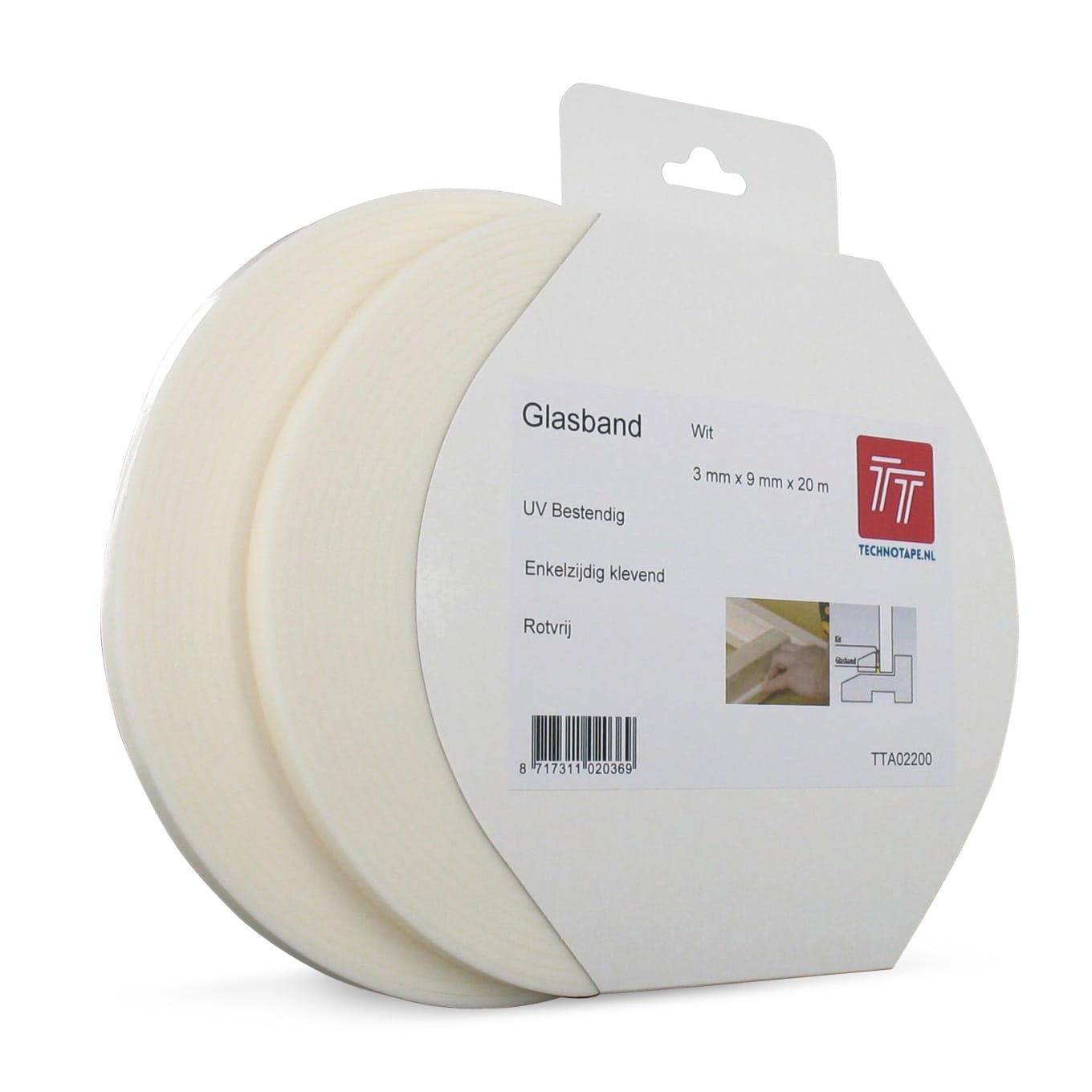 Glasband PE wit | Stiho.nl Glasband PE wit