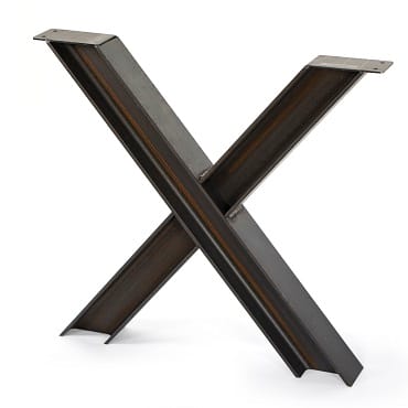 Kruisvoet zwart staal 100x100mm 71cm set | Stiho.nl Kruisvoet zwart staal 100x100mm 71cm set