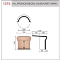 Koramic begin/eindvorst vario halfrond product photo